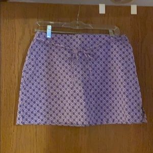 Skorts purple with flowers